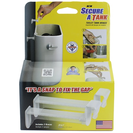 Secure A Tank Secure A Tank Toilet Tank Brace White SAT-068